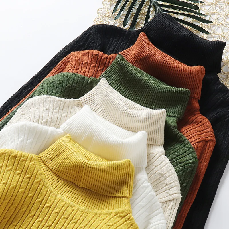 New 2019 Autumn Winter Turtleneck Sweater Women Pullover Korean Style Slim Long Sleeve Knitted Sweater Outerwear Women Clothes New 2019 Autumn Winter Turtleneck Sweater Women Pullover Korean Style Slim Long Sleeve Knitted Sweater Outerwear Women Clothes