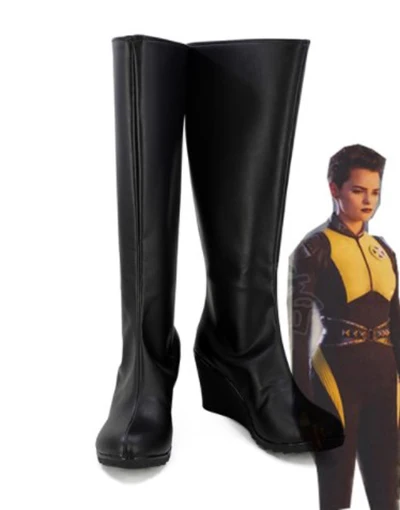 Дэдпул 2 Negasonic Подростковая Боевая голова обувь для косплея сапоги косплей костюм аксессуары для женщин обувь