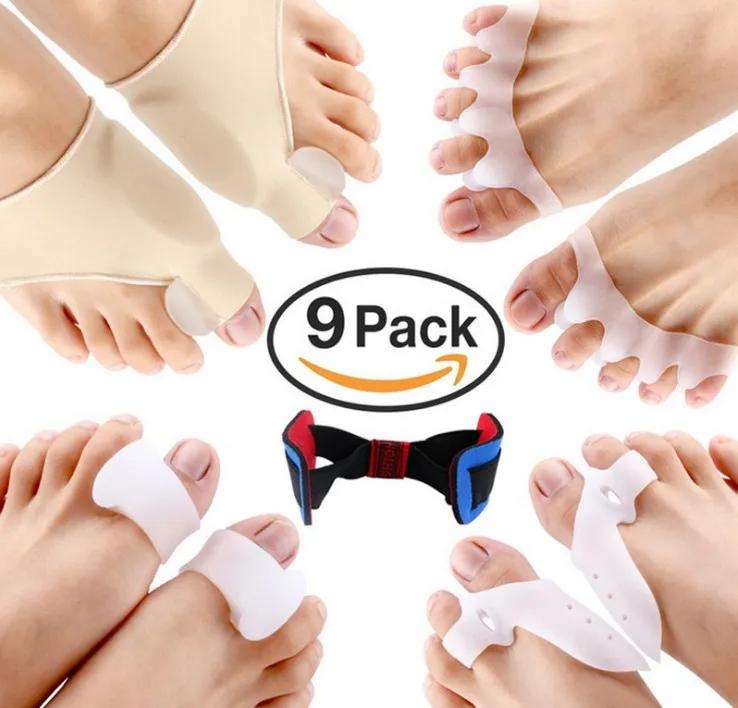 1 Combo Toe Bunion Aid Hallux Valgus Corrector Sleeve Big Toe Joint Hammer Toe Orthotics Toe