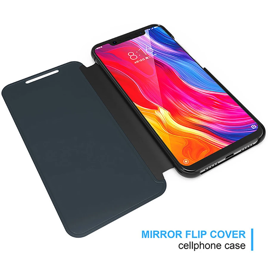 Jappinen Smart mi rror флип чехол для телефона Xiaomi Red Note 5 6 7 Pro A2 Lite A1 PocoPhone F1 прозрачный с