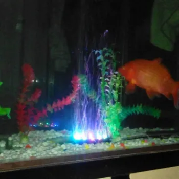 

Aquarium Landscape Ornaments Seven-color Aquarium Lamp LED Diving Lamp Fish Tank Lamp Round Light Bulb Aquarium Accessories