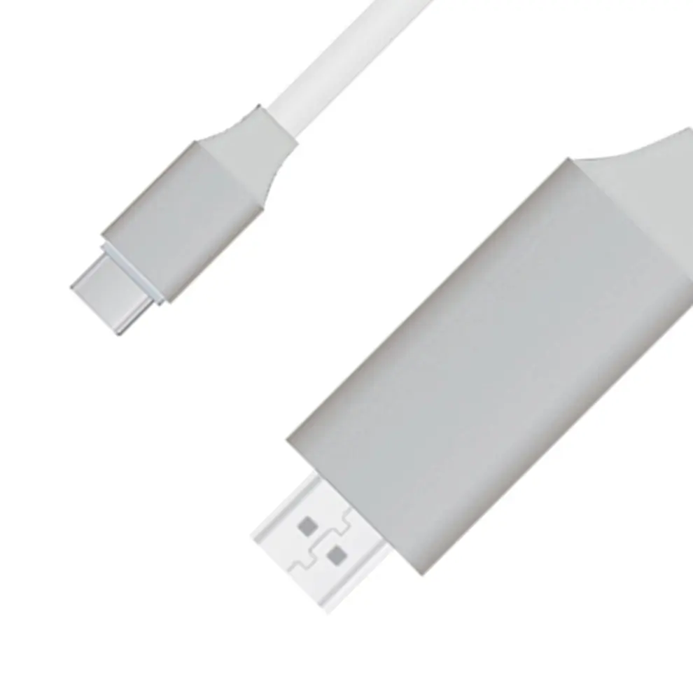 

5pcs 2M Type C Silver to Video Audio Image Cables Support 4K 60Hz HD Signal For Laptop TV Notebook Mobile Phone Plug and Play