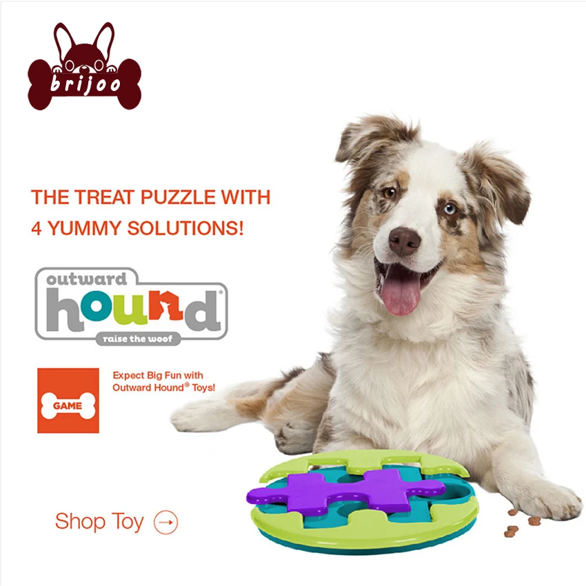 Pet Toy slider puzzle dog toy pet interactive Brick Treat toys supplies