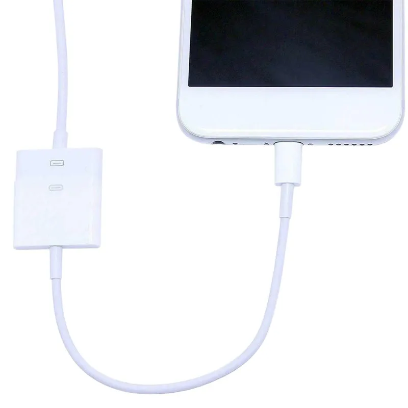 

30-pin to 8-pin Adapter Cable for iPhone Support Synchronization and Charging Not Support Audio Video Output Adapter for apple