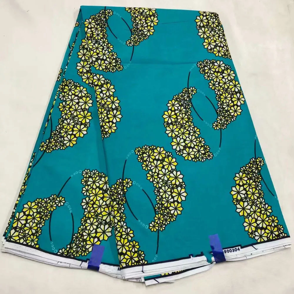 

2019 Ankara Veritable Java Printed Good Design African Ankara JAVA Wax Fabric 6 Yards/ Piece 100% Cotton Materials!OT-4282
