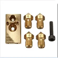Duoweisi 3D принтер части 1.75/3.0 мм Олссон блок + 4 xnozzle + винт комплект для 3D принтера
