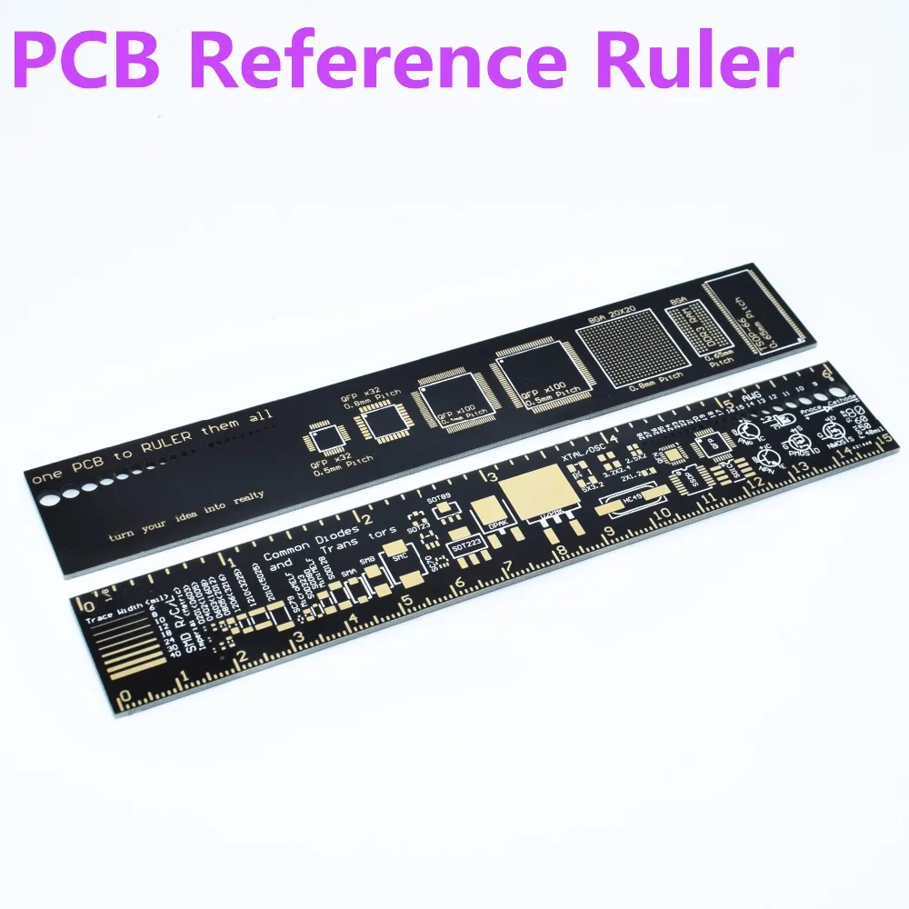 

PCB Ruler 15cm For Electronic Engineers For Geeks Makers Fans PCB Reference Ruler PCB Packaging Units v2 - 6