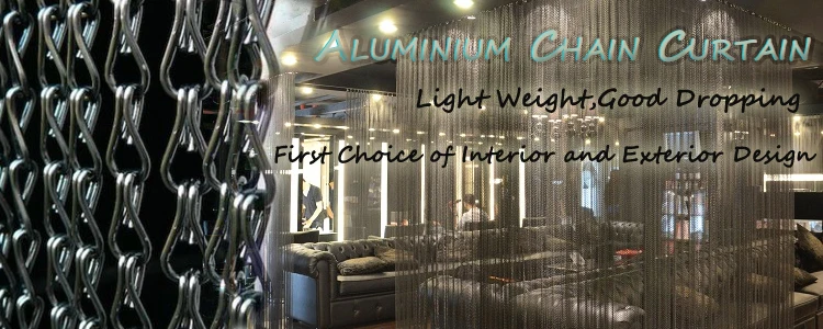 aluminium chain link curtain