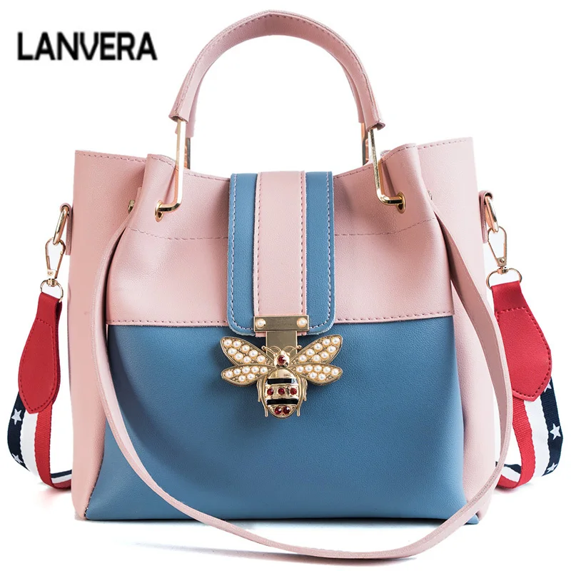 

Fashion Designer Crossbody Bags for Women 2018 set Bee Pearl Women Messenger Bags Handbags Ladies Famous Brands Tote Shoulder GG