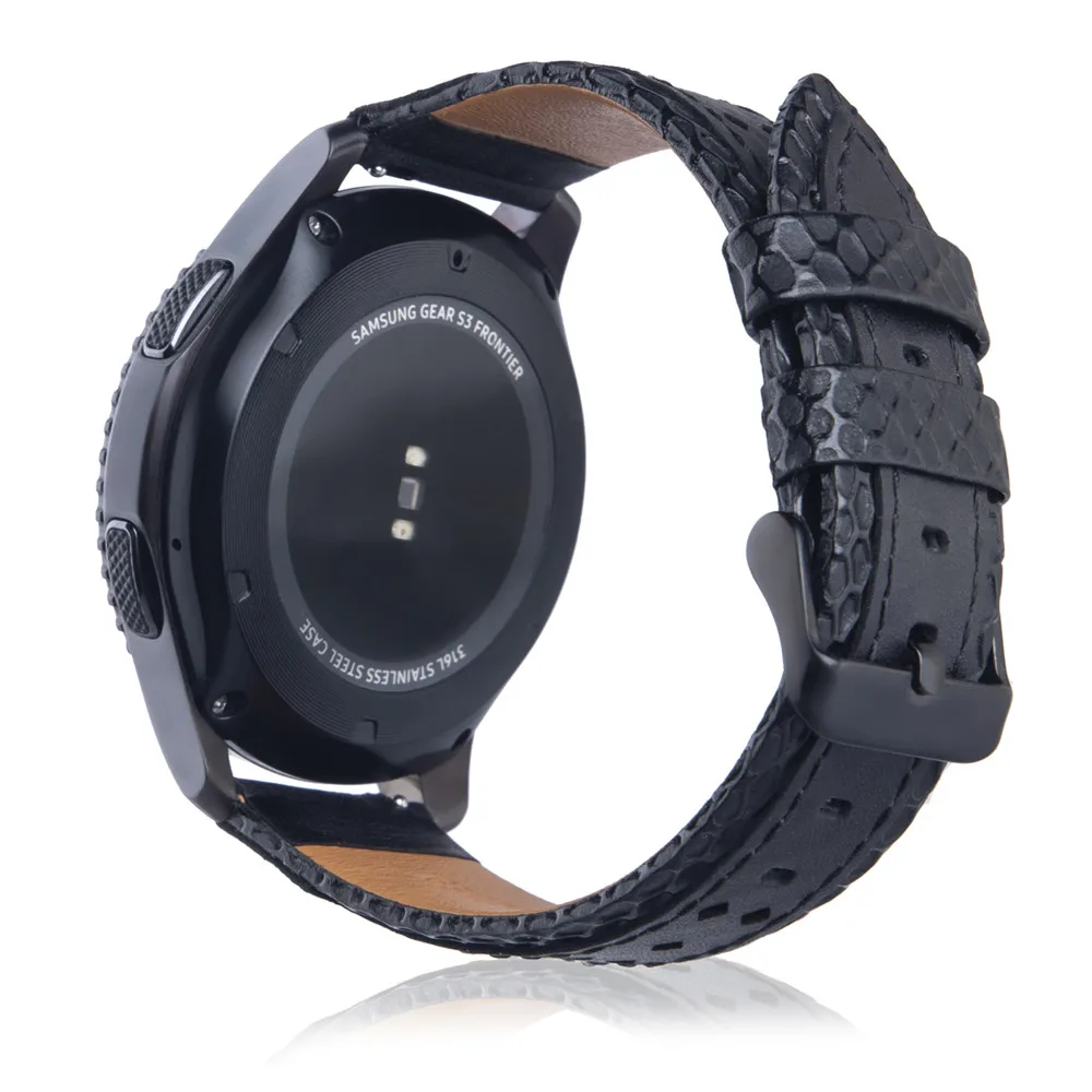 

Two-tone Leather Strap for Samsung Galaxy Watch 46mm Band for Samsung Gear S3 Frontier/Classic Bracelet Clock Belt