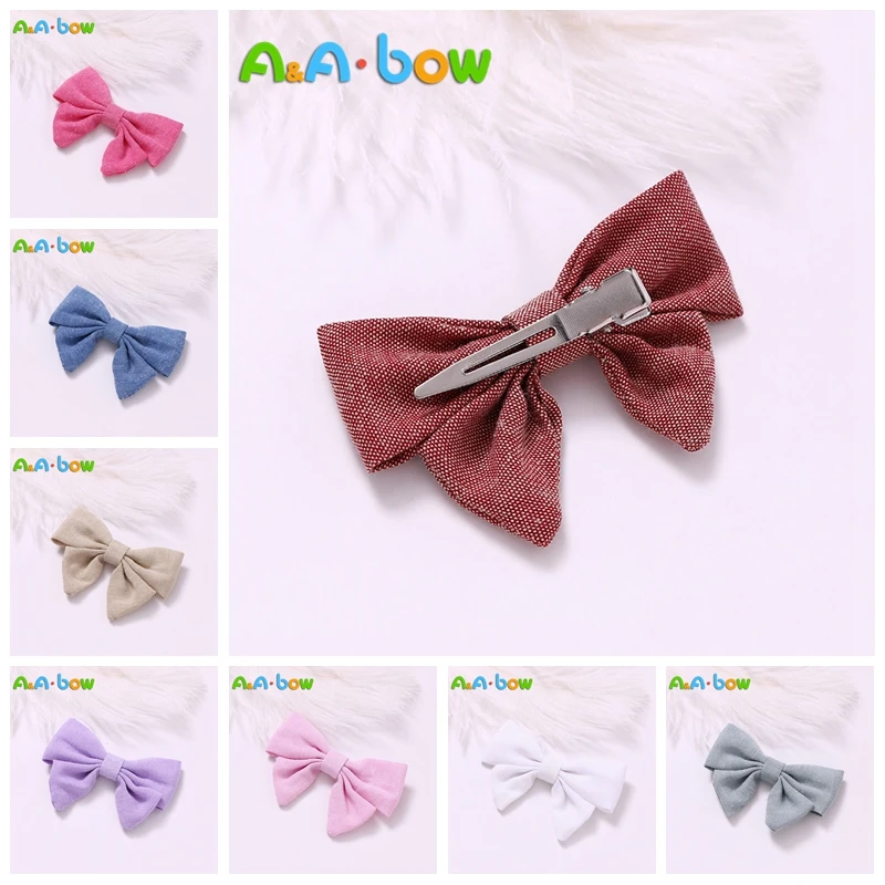 

9pcs/colors 9color Handmade Girl Bow Hairpins Hair clips bow Headband For Babys Hair Accessories Bowknot Babys Hairpins