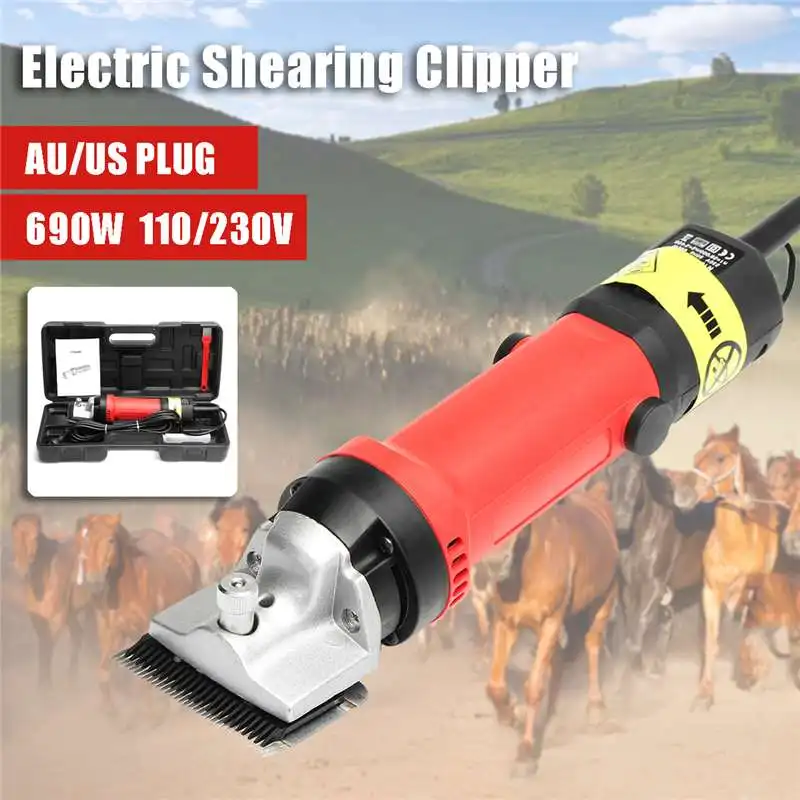 

Doersupp 690W Electric Horse Sheep Clipper Sheep Goat Trimmer Shaver Cutter Horse Farm Shearing Machine US/AU Plug 110V/230V