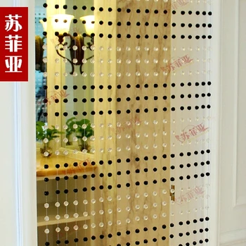 

Free shipping 5 strings k9 glass bead crystal curtain can customize porch partition door curtain decorative curtains