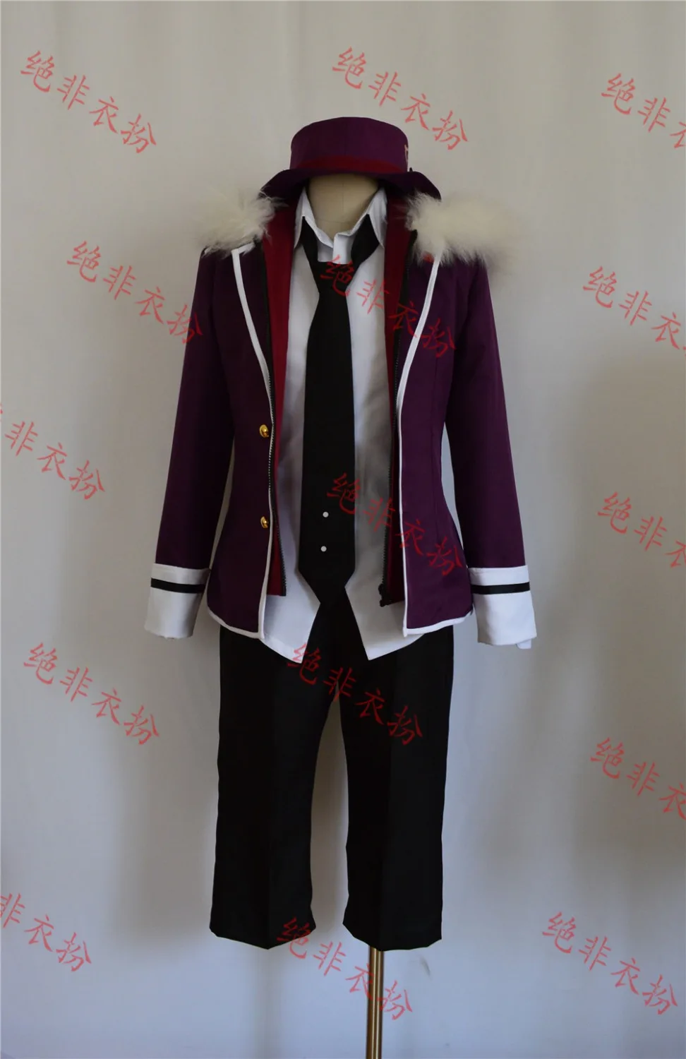 Diabolik Lovers Laito Sakamaki cosplay costume uniform with hat Free shipping