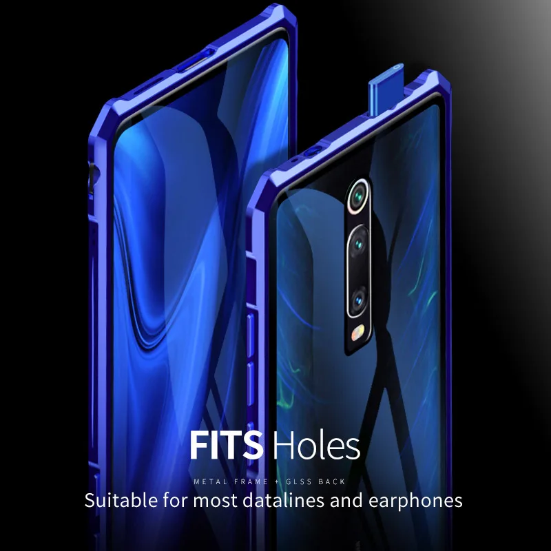 Чехол OMEVE для Xiaomi Mi 9T Противоударная задняя крышка из закаленного стекла бампер с