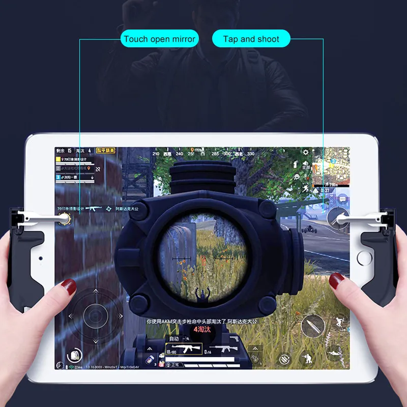 PUBG Mobie контроллер для Ipad iPhone samsung игровой геймпад планшет триггер огонь Кнопка Aim ключ мобильная игра Ручка Джойстик