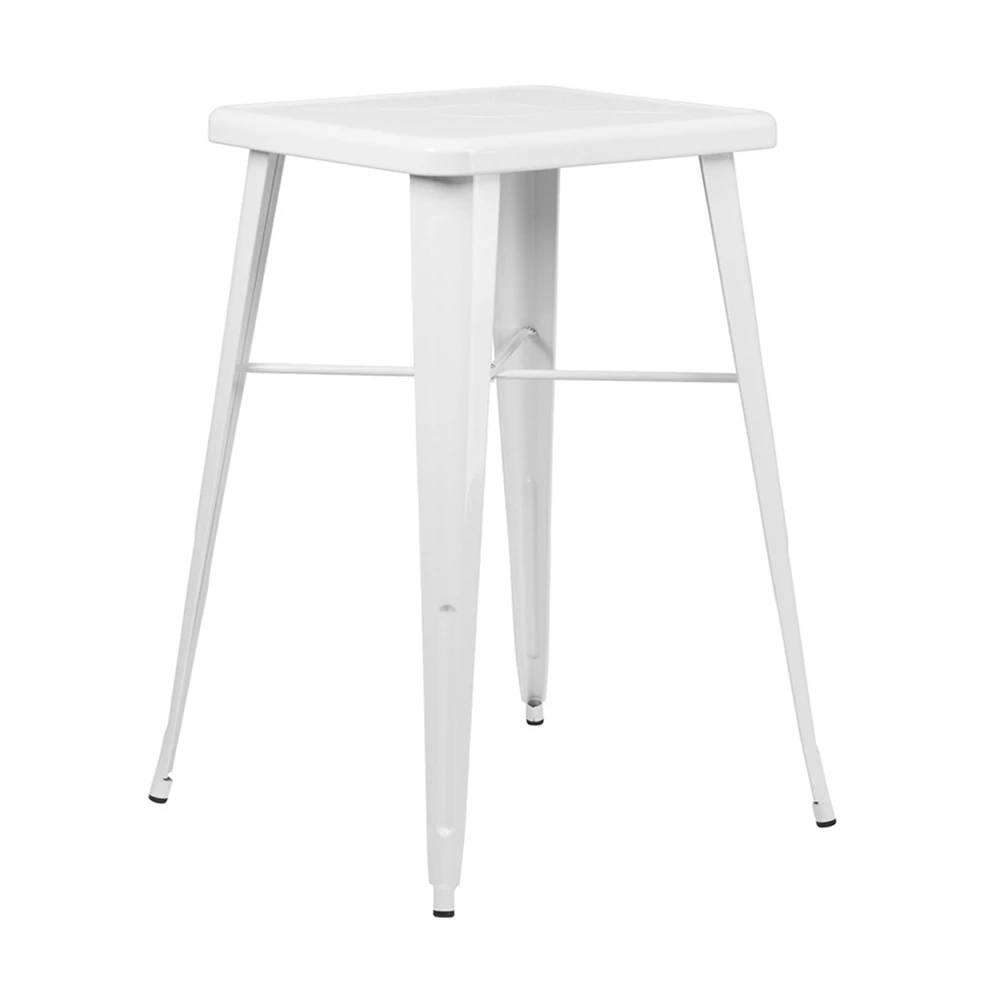 

Flash Furniture 23.75'' Square White Metal Indoor-Outdoor Bar Height Table [863-CH-31330-WH-GG]