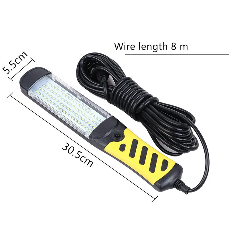 Kaufen Tragbare LED Notfall Sicherheit Arbeit Licht 80 LED Perlen Taschenlampe Magnetische Auto Inspektion Reparatur Handheld Arbeit Lampe