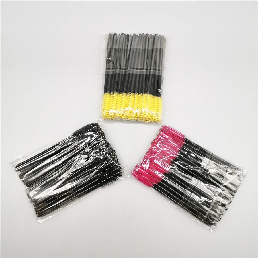 

50Pcs/Pack Eyelash Brushes Makeup Brushes Disposable Mascara Wands Applicator Spoolers Eye Lashes Cosmetic Brush Makeup Tools