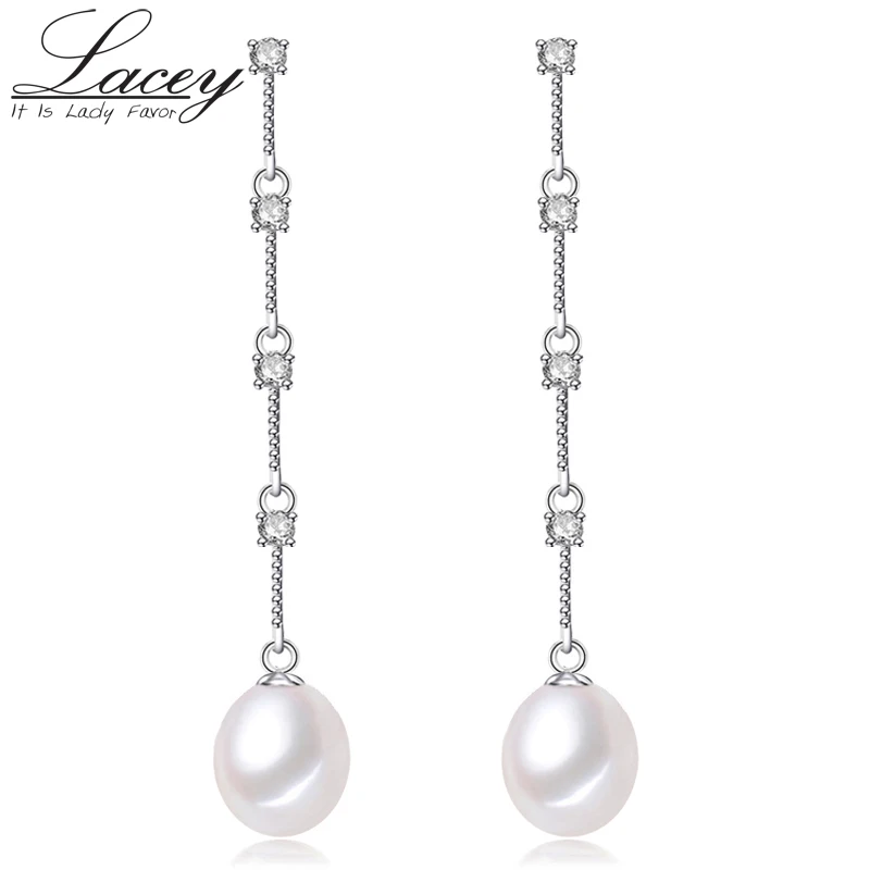 

925 sterling silver jewelry freshwater pearl earrings drop ethnic earrings wedding for women,real pearl jewelry earrings long