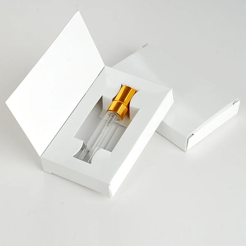 

Wholesale 100 Pieces/Lot 5ML 16*62*98ML Customizable Paper Boxes And Glass Perfume Bottle With Atomizer&empty Parfum Packaging