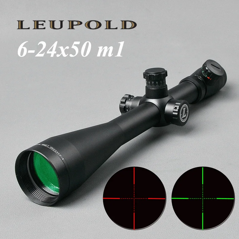 

Leupold MARK 4 6-24X50 M1 Tactical Rifle Scope Hunting Optics Scope Red and Green Dot Fiber Reticle Long Eye Relief Rifle Scopes