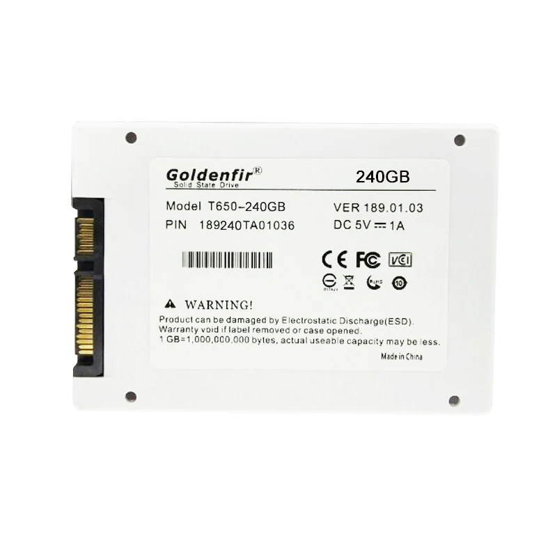 SSD 60 Гб 16 Гб 240 ГБ 120 ГБ 2,5 SATA2 SATA3 Goldenfir SSD 120 ГБ Внутренние твердотельные накопители 60 Гб для ПК