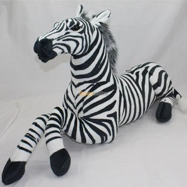 

Fancytrader 43'' / 110cm Jumbo Lovely Stuffed Soft Plush Cute Simulated Zebra Toy, Great Gift For Friends, Free Shipping FT50617