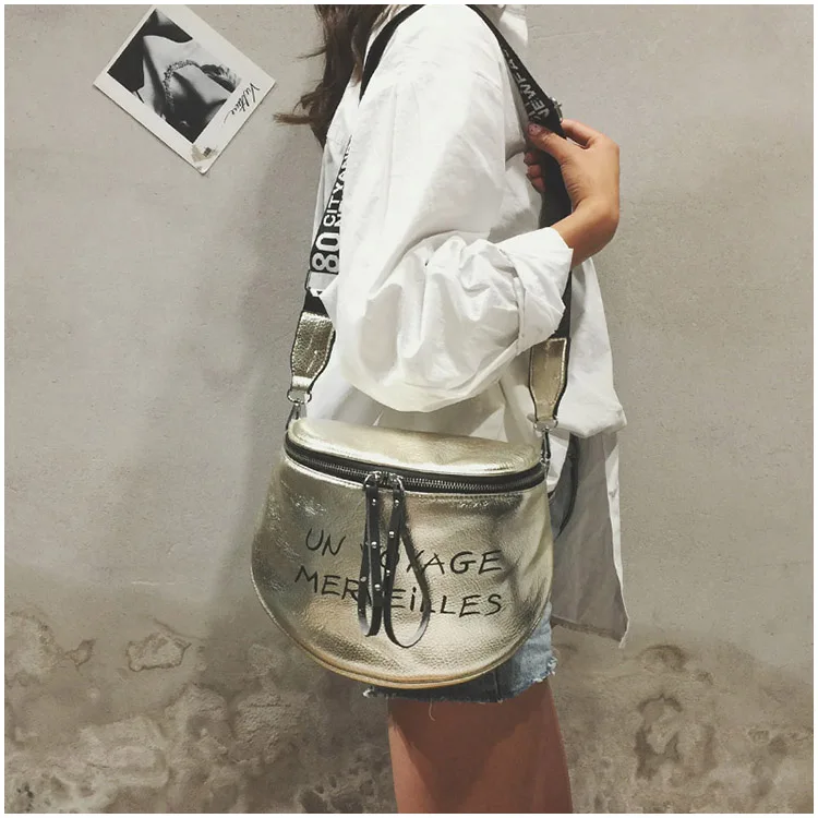 FuAhaLu новая волна письмо широкополосная сумка на плечо Корейская версия диких сумка модная сумка-мешок