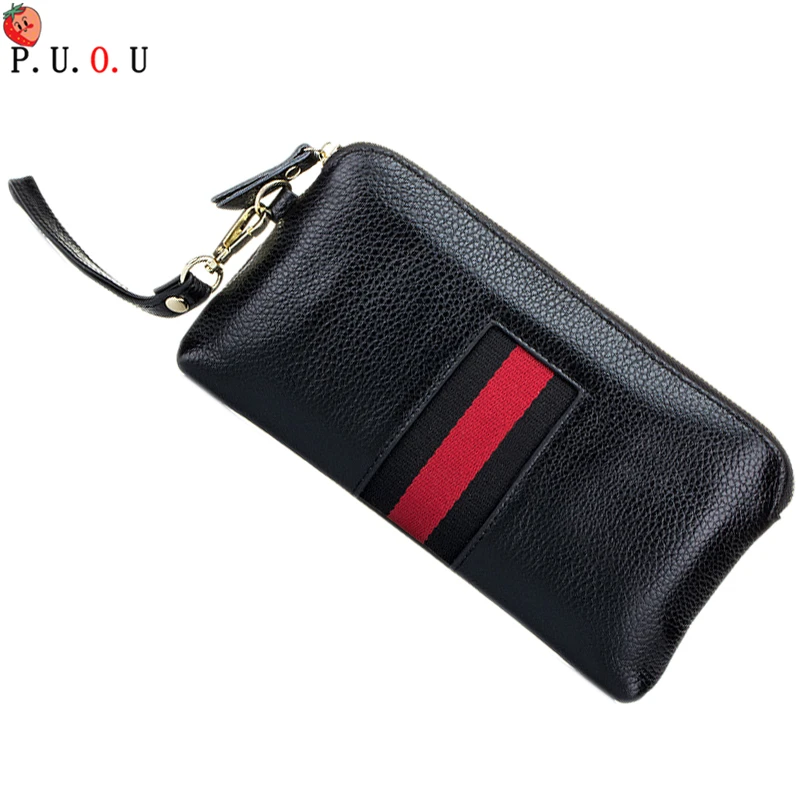 

2019 Wallet Women Brand Design Portefeuille femme Genuine Leather Clutch Women Wallets 4 Colors Fashion Long Carteira Feminina