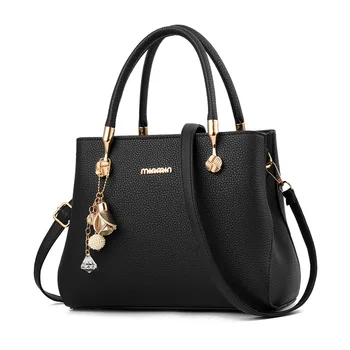

INS 2018 New Free Ship Leather Lady Hand Bag Casual Solid Shoulder Bag Luxury Handbags Women Bags Designer Sac Bolsos Mujer