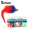 Bimoo 5PCS/Pack Small Version Mangum's Original Dragon Tail Streamer for Pike Musky Fly Saltwater Flies Fly Fishing Lures 9cm ► Photo 1/6