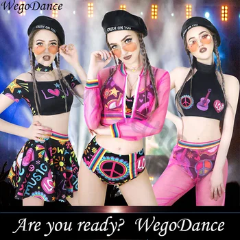 

DS nightclub bar hip-hop sexy gogo collar Dance DJ costume woman freeshipping