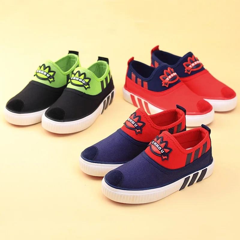 

Casual Canvas Shoes Children Sneakers Elastic Rubber Soft Bottom Cleats Basket Enfant Toddler Kids Superstar Shoes 50K030