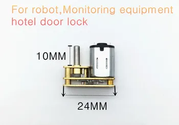 

N20 DC 3V 6V 12V Micro gear Motor with Metal Gearbox Low-speed Motor Flip-type gear special hotel door lock 6V 30RPM