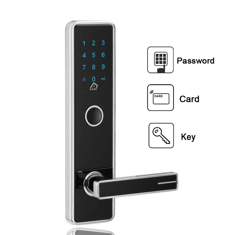 Безопасность комбинированный сенсорный экран клавиатура пароль дверной замок для домашнего офиса отель Rfid 13,56 МГц карта пароль дверной
