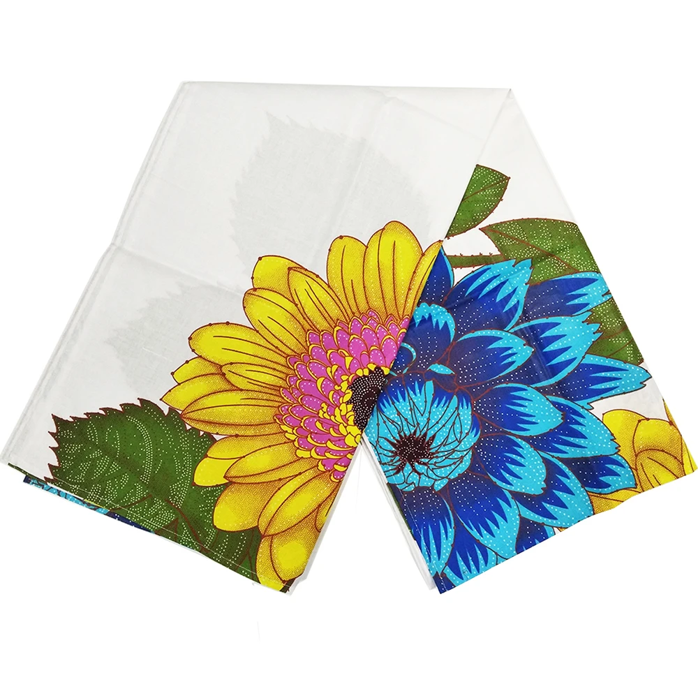 Najtaniej Shenbolen kwiatowy opaska na głowę kobiety afryki tradycyjne Headtie szalik Turban 100% bawełna wosk 72 \