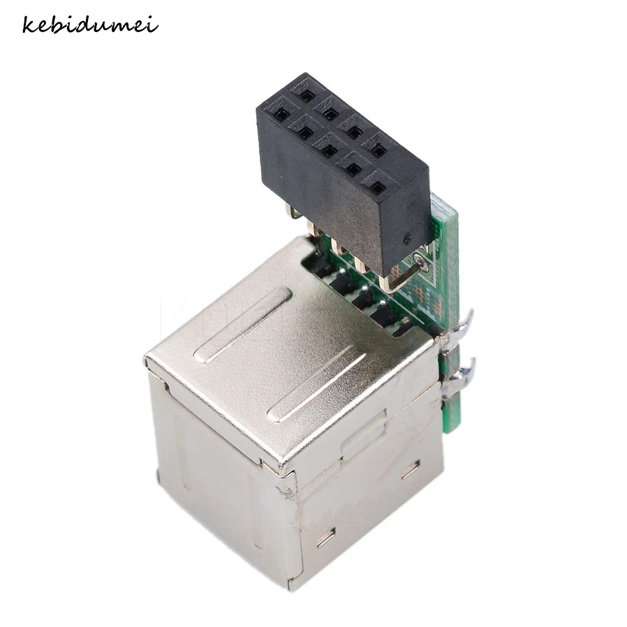 Kebidumei USB 2 0 9 pin женский порта Женский адаптер конвертер Материнская плата PCB