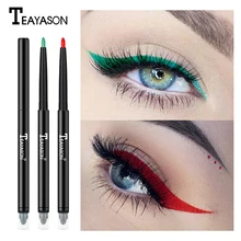 Teayason двойной концевой карандаш для глаз с губкой 12 цветов золотой блеск подводка для глаз водостойкая стойкая матовая подводка для глаз гель AM068