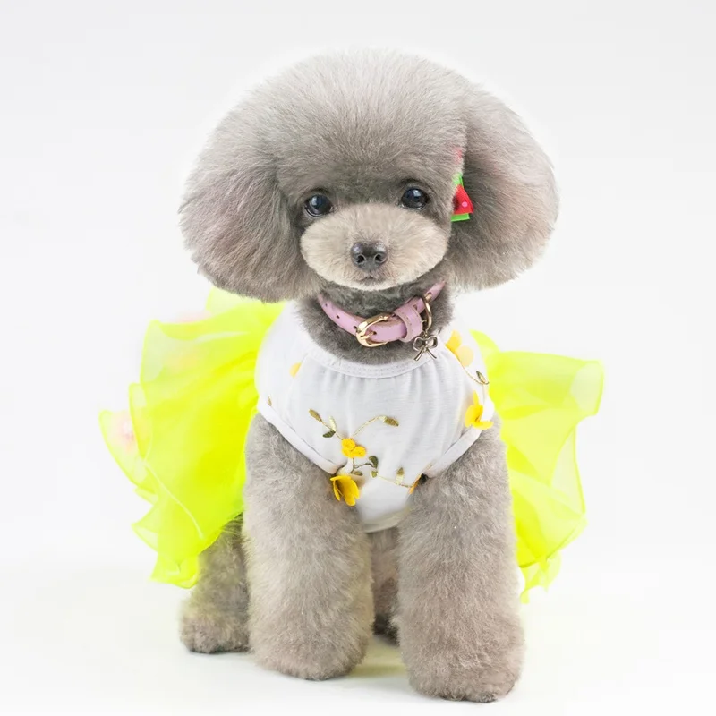 Summer Dog Tutu Dress Small Dog Clothes for Princess wedding Dress Pet Clothes Chihuahua Yorkie Z