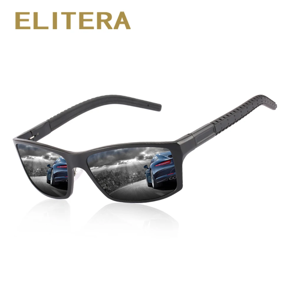 ELITERA мужские HD поляризованные солнцезащитные очки прямоугольные для рыбалки