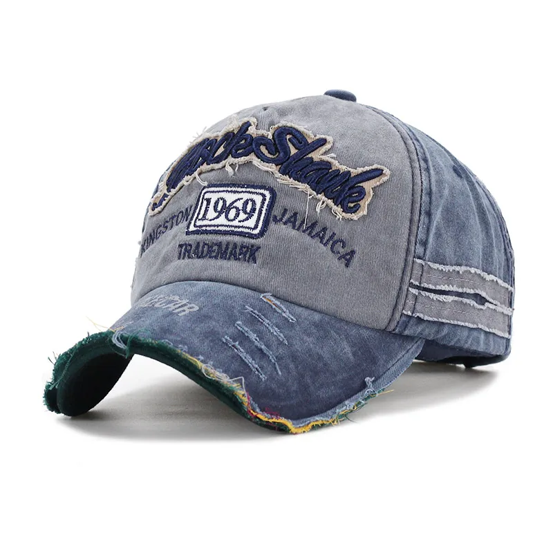 Washed Denim Baseball cap Snapback Hats spring Autumn Summer Hat for Men Women Caps Casquette Letter Wholesale Gorras Dad