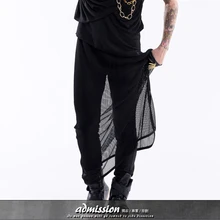 Костюм модный мужской тренд шаровары шорты мужские сценический для певца ночных клубов плюс размер брюки