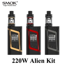 VAPE 100% оригинал smok 220 Вт чужой комплект электронных сигарет 18650 Батарея мех mod с TFV8 маленьких распылитель e кальян Ручка S084