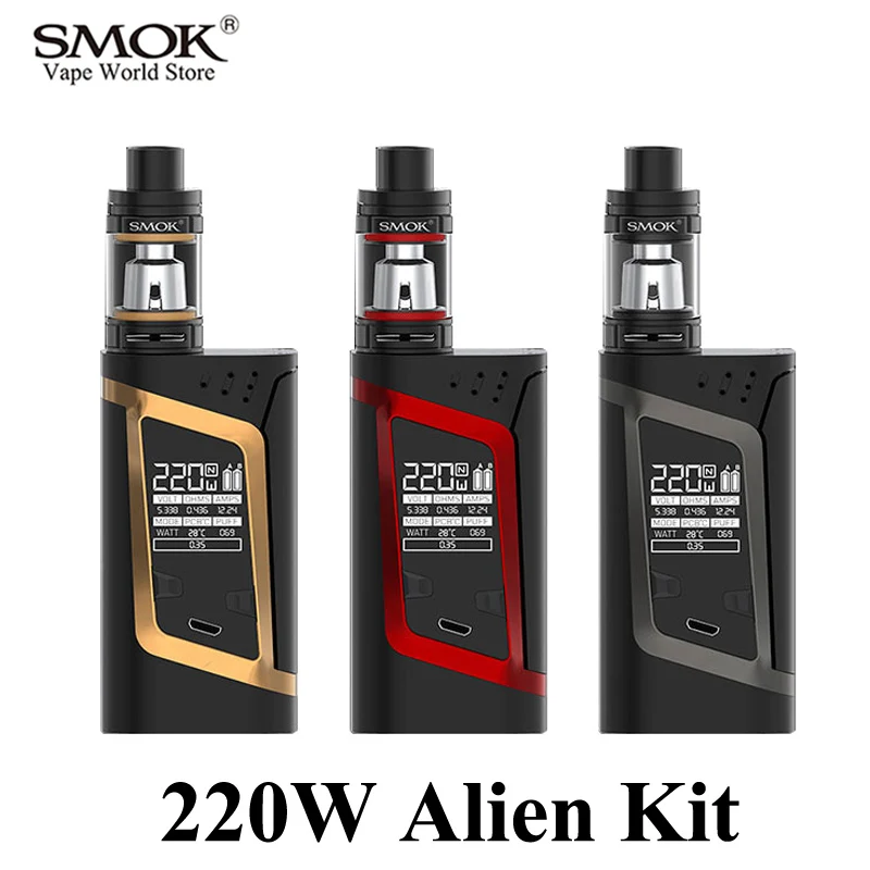 Vape SMOK Alien Kit Electronic Cigarette Mech Box Mod with V8 Baby E Hookah Vaporizer VS RX200S Buy Kit Get 1 Coil free S084 Vape SMOK Alien Kit Electronic Cigarette Mech Box Mod with V8 Baby E Hookah Vaporizer VS RX200S Buy Kit Get 1 Coil free S084