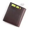 TAUREN-portefeuille Vintage en cuir véritable pour hommes, pochette Crazy Horse, pochette à fermeture éclair ► Photo 2/6