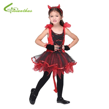 

Halloween For Girls Children Latin Dance Costumes Dress + Headwear + Glove Party Dresses Christmas Costume Fancy Clothing Set