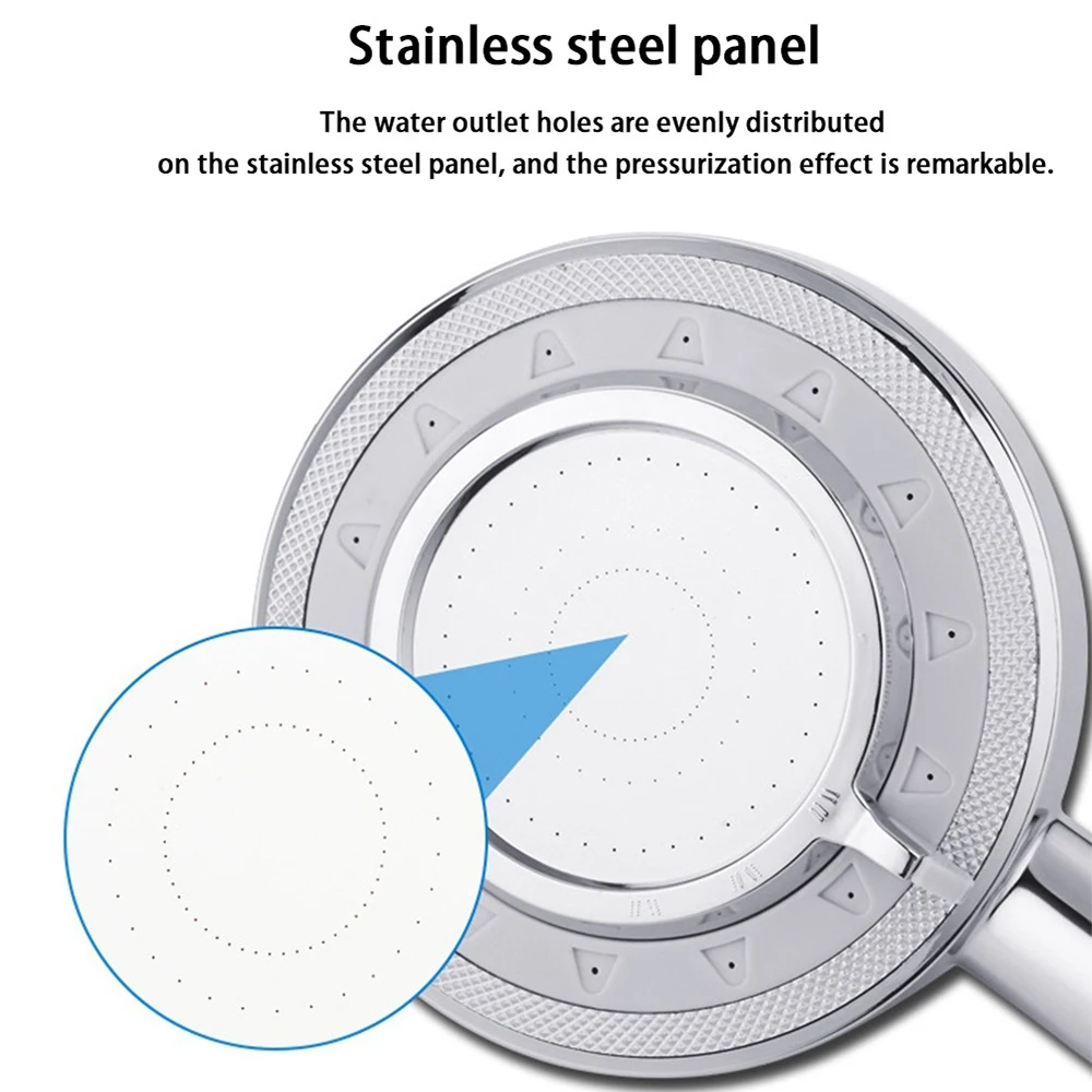 Алюминиевый металлический душевой насадка ручной Усилитель высокого давления Showerhead дождь Душевая насадка моющаяся ванная
