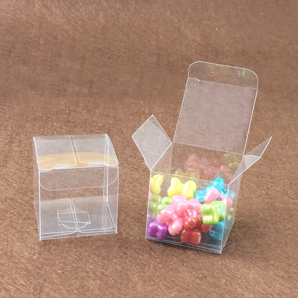 100 шт квадратная пластмассовая коробка для хранения ПВХ коробка прозрачные коробки для подарков Коробки для свадьбы/инструмента/еды/ювелирных изделий упаковка дисплея DIY