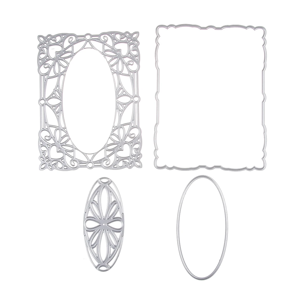 Estel 95*125mm Frame Metal Carbon Steel Cutting Dies DIY Scrapbooking Craft Die Photo Invitation Ca - 1.00001E+12